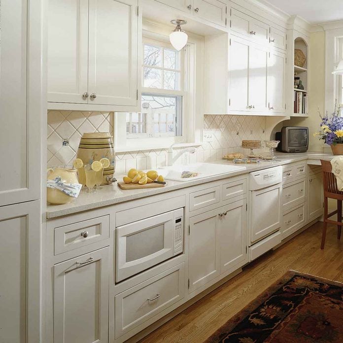small kitchen ideas build in your microwave