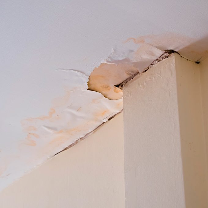 What To Do When Your Ceiling Has Water Damage Family Handyman - Why Is My Ceiling Light Leaking Water