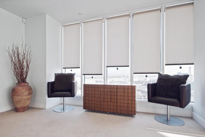blinds in sitting room
