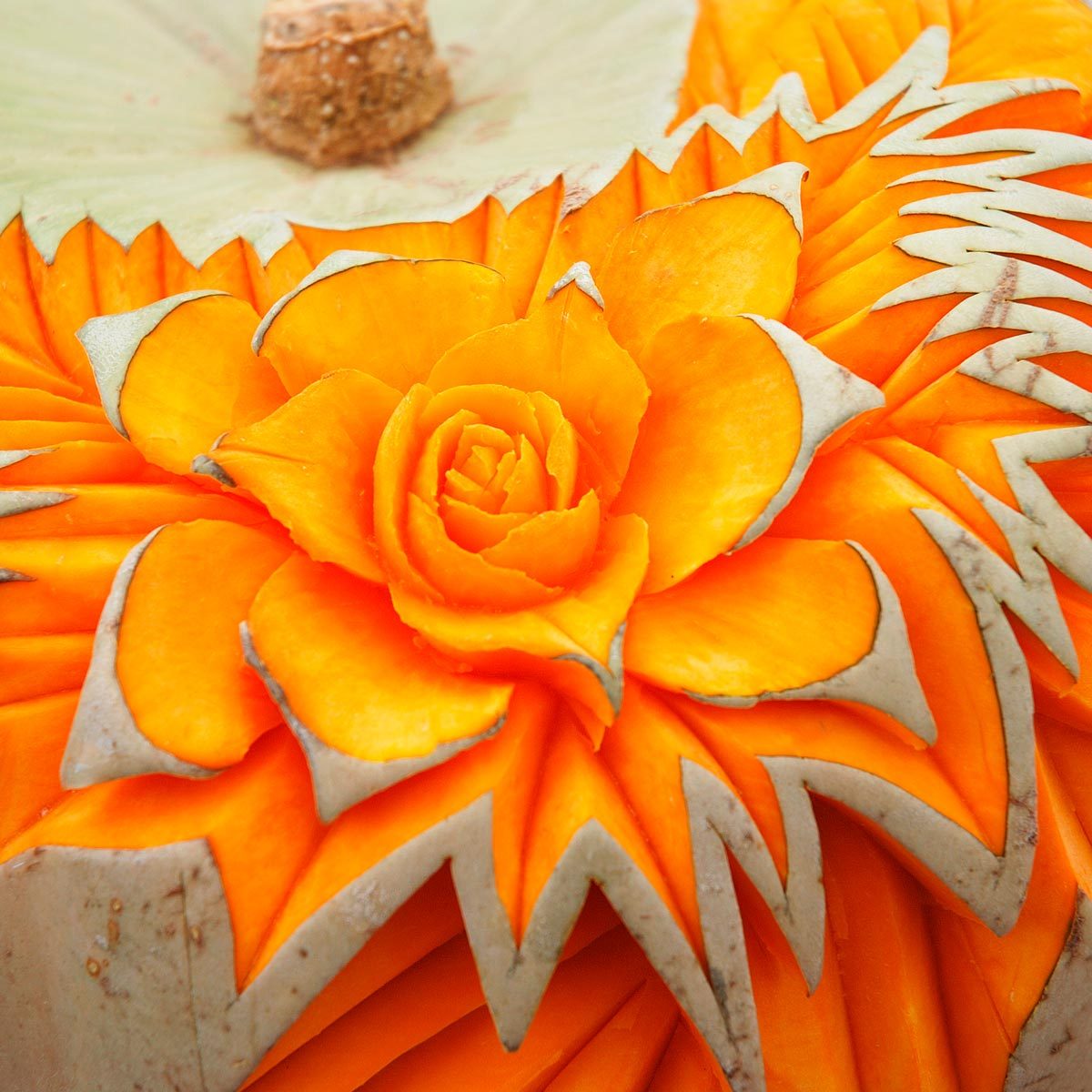Flower Pumpkin Carving