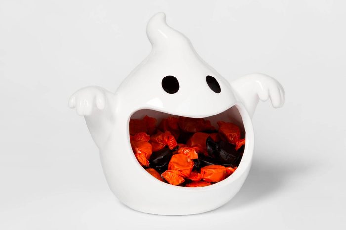 spooky target decor decorations halloween ghost candy dish bowl