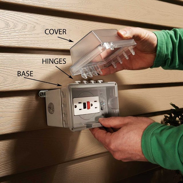 Mount the Weatherproof Electrical Outlet Box Cover
