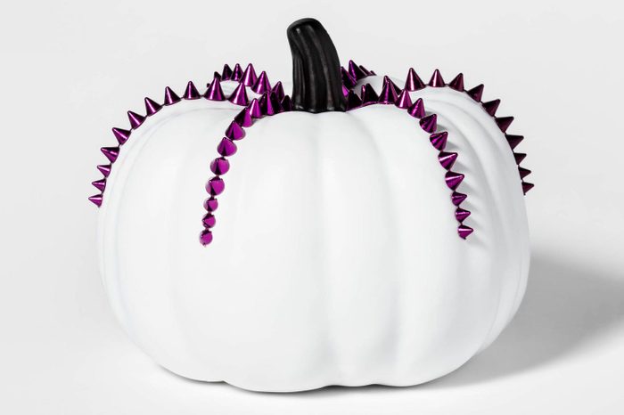spooky target halloween decor decorations purple studded white pumpkin