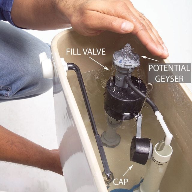 Flush the Valve with Water