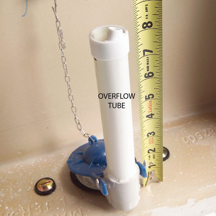 Measure the Overflow Tube
