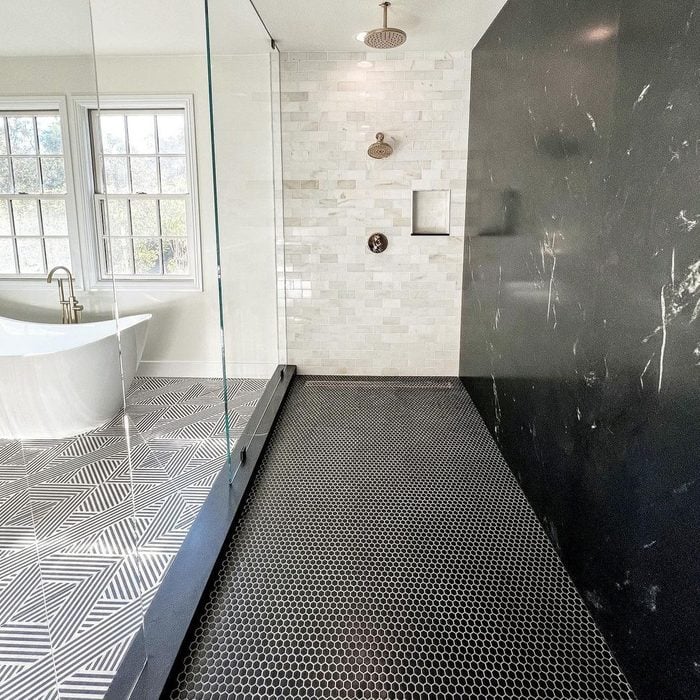 High Contrast Bathroom Tiles