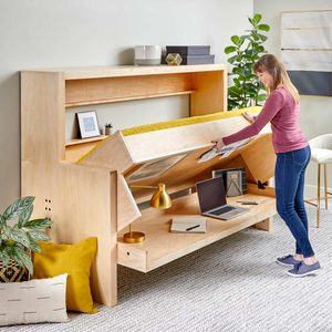 How to Build a Murphy Bed that Easily Transforms into a Desk