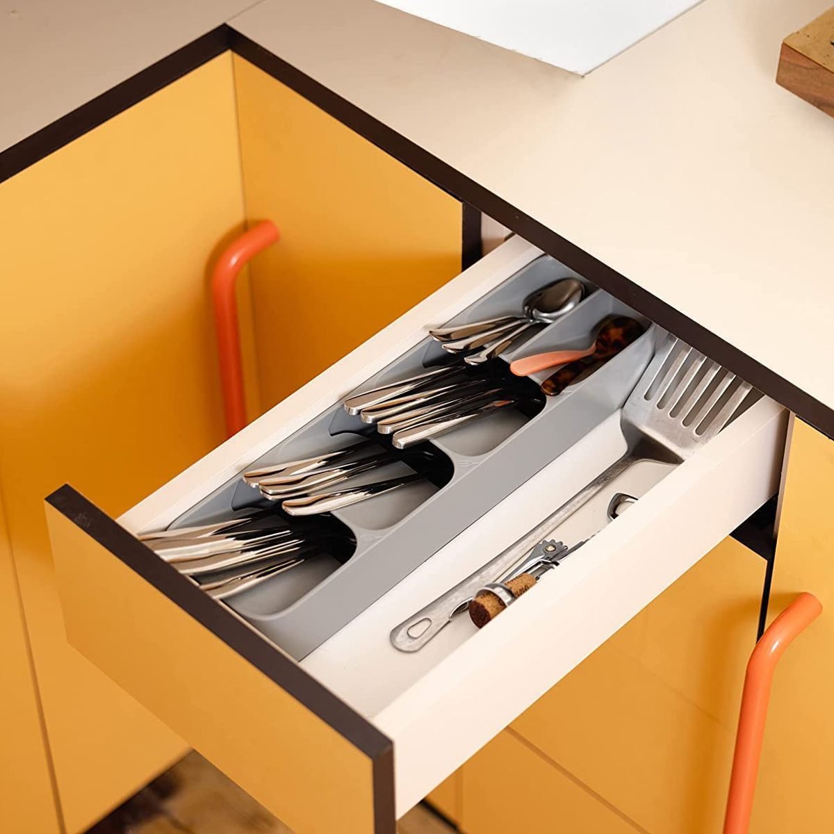 Small Tool Box Inside Drawer Organizer Divider for Kitchen Desk