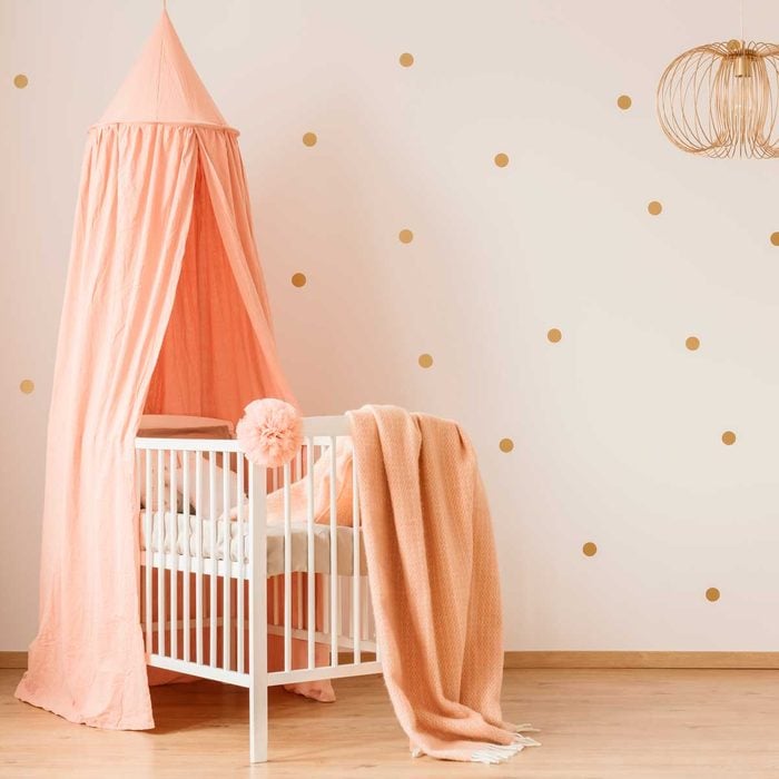 nursery dots on wall