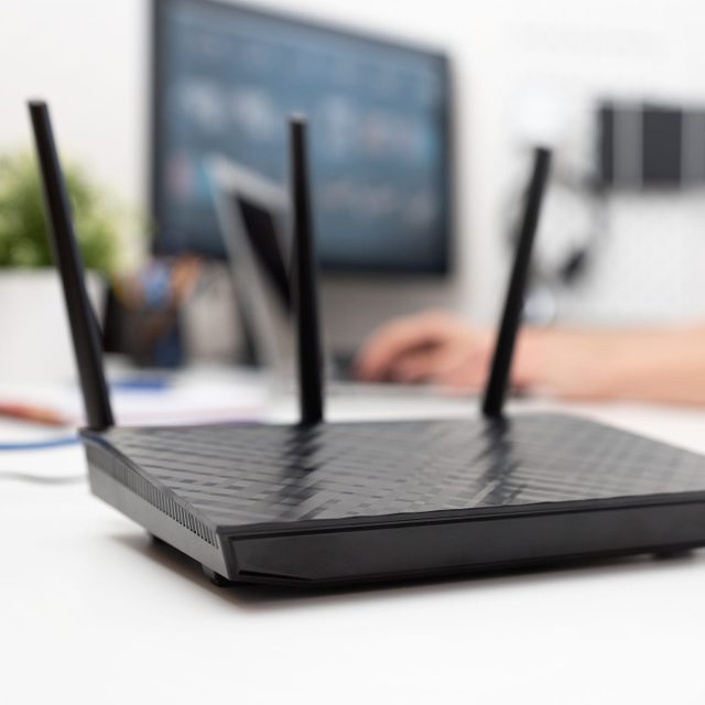 Modern dual band wireless router