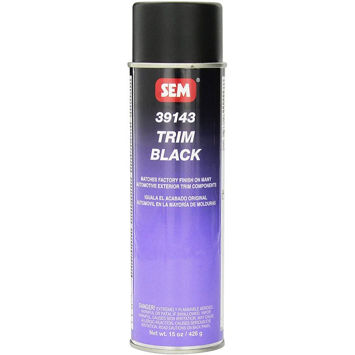 Can of black SEM paint