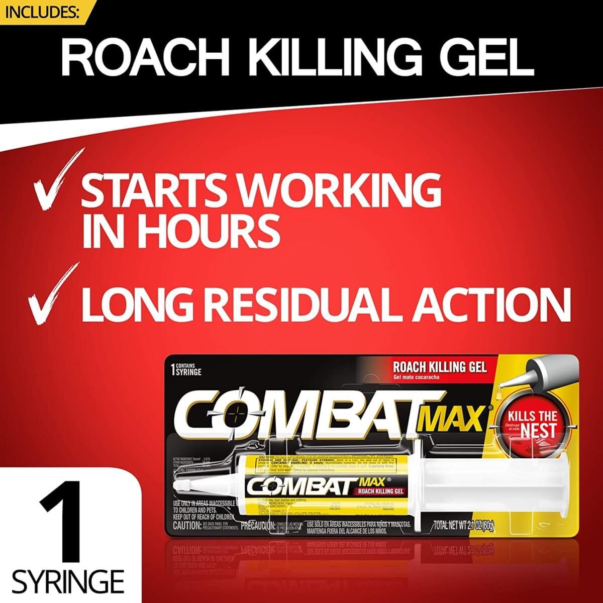 combat roach killing gel