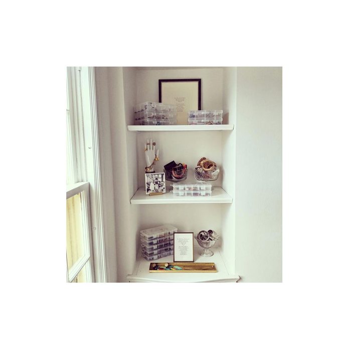 Shelves in a small space