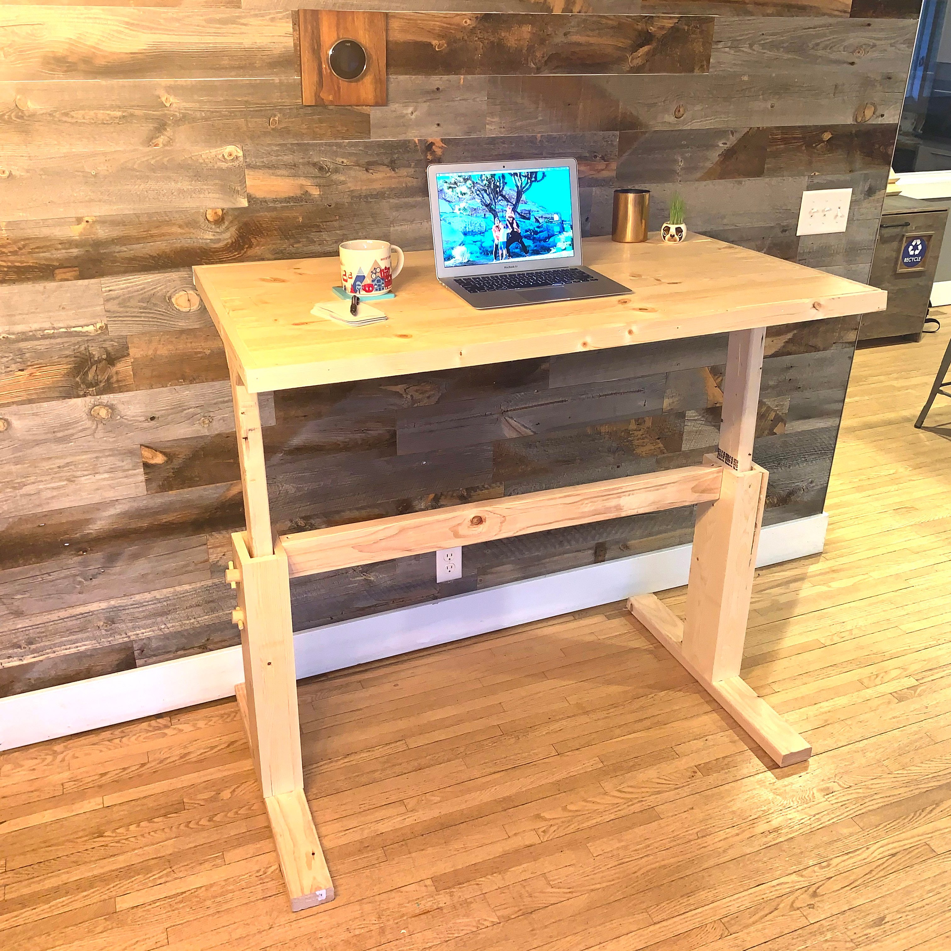 Sit or Stand: How to Make Your Own Adjustable DIY Desk | The Family