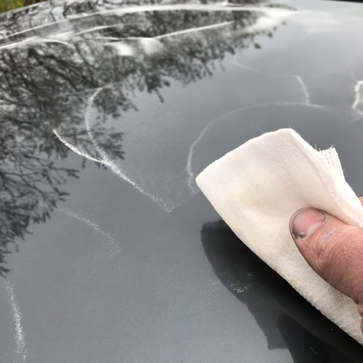 Wiping a car