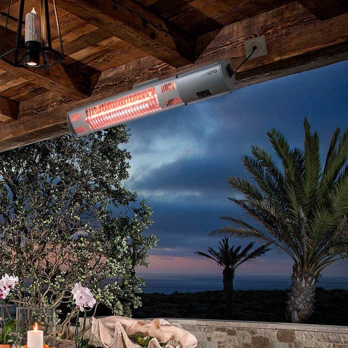 Patio Heater - Outdoor Heater w/3s-Fast Heating & Remote Control, Electric Patio Heater