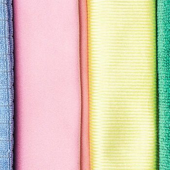 multicolored microfiber cloths