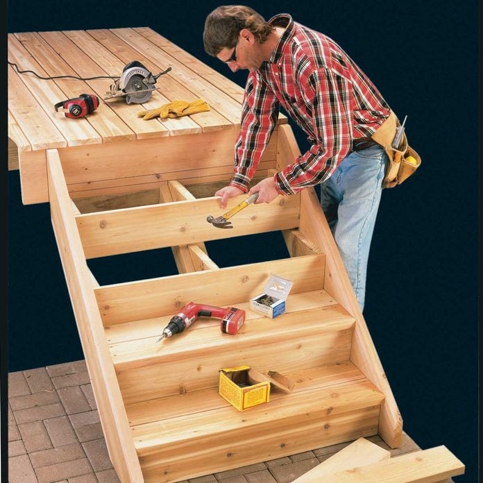 How To Build Deck Stairs Diy Family, How To Build Patio Steps With Wood