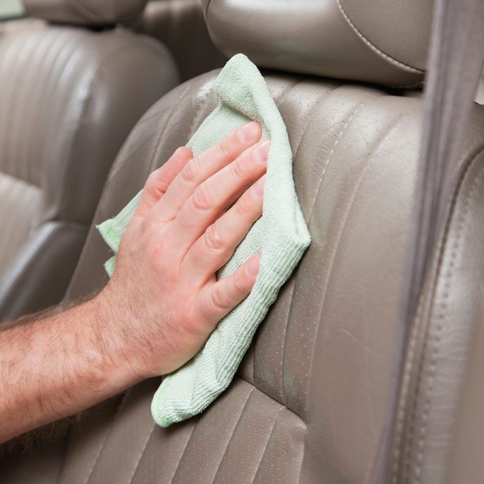 Cleaning leather seats