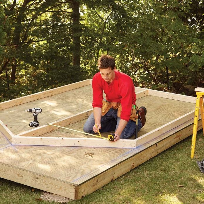 How To Build A Shed On The Cheap Diy Family Handyman