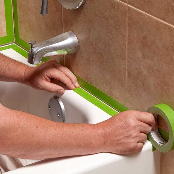How To Caulk A Shower Or Bathtub Diy, Bathtub Tape Instead Of Caulking Paper