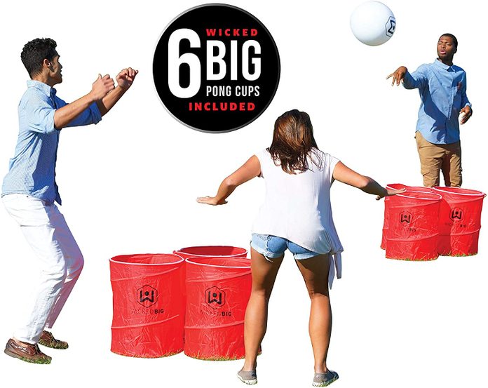 Wicked Big Sports Supersized Pong Outdoor/Indoor Sport Tailgate Games