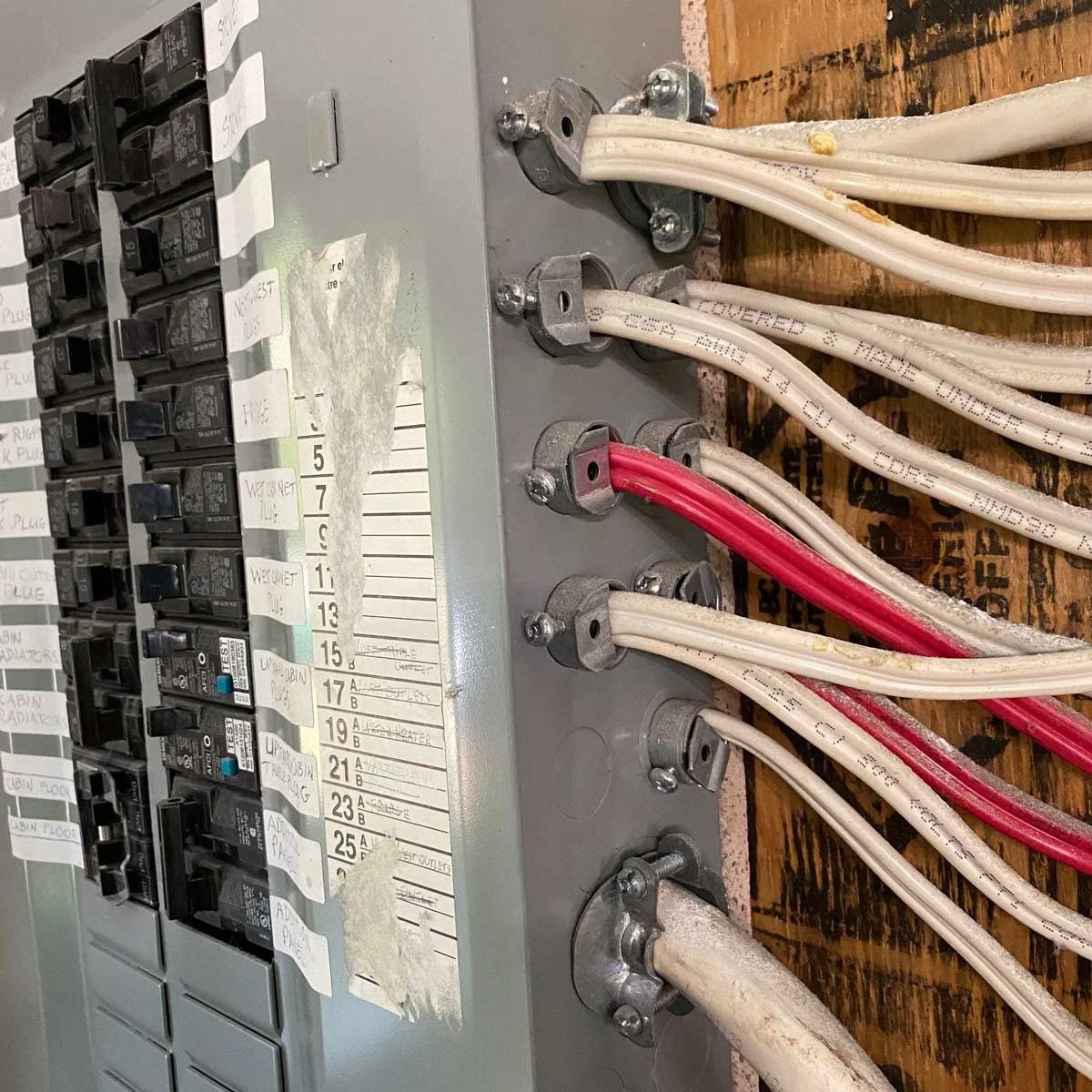 Main service panel wiring Electrical Codes