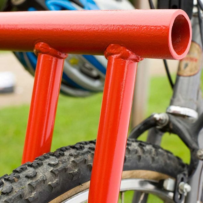Painted bike rack