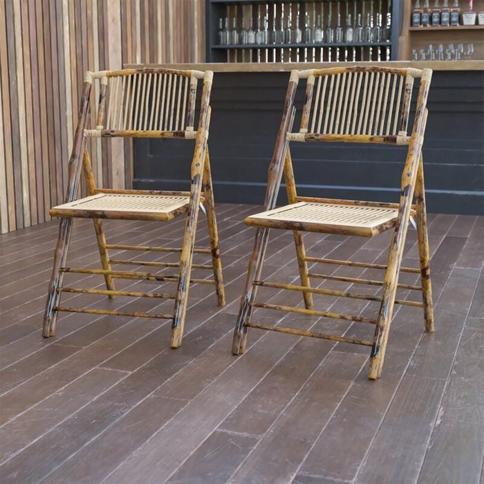 Bamboo Wood Folding Chairs