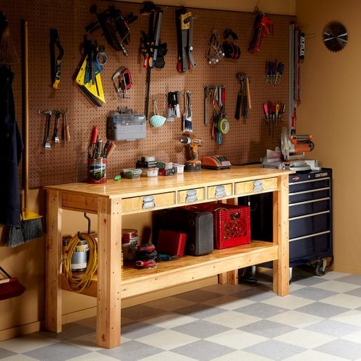 Simple Workbench Plans Diy, Garage Cabinet Workbench Plans Pdf
