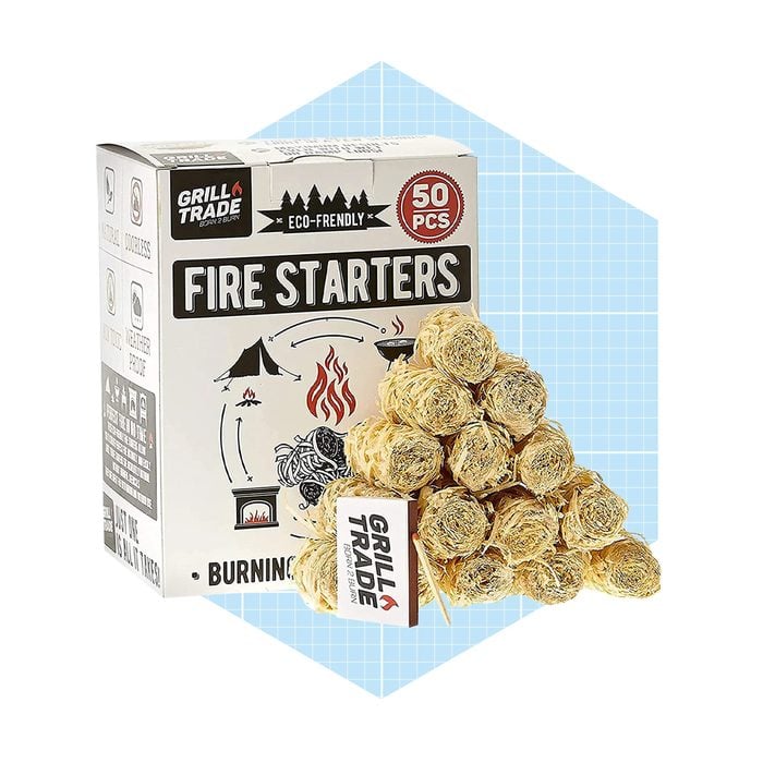 Grill Trade Firestarters 50 Pcs Natural Fire Starters For Fireplace Ecomm Amazon.com