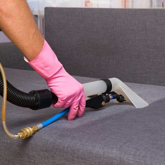 Cleaning a couch