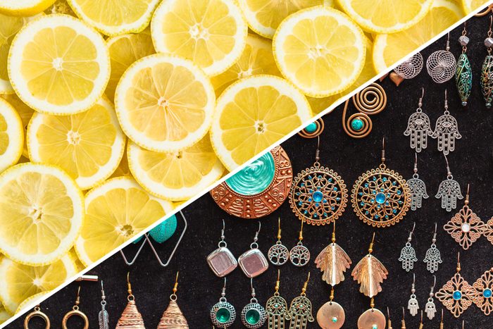 sanitize earrings lemon cleaning uses