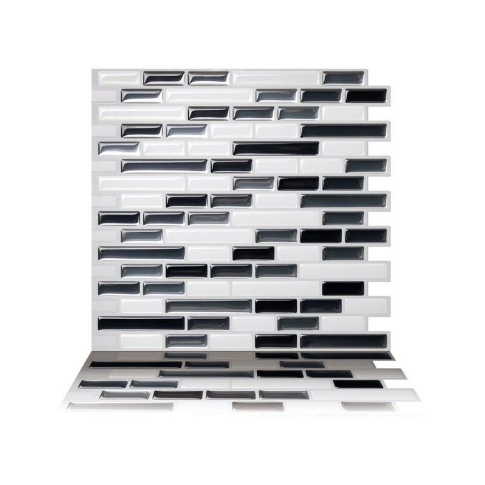 Black and white tile