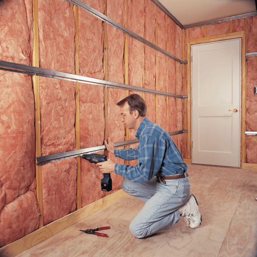 Soundproofing How To Soundproof A Room Diy Project The Family Handyman - Wall Panels For Basement Do It Yourself