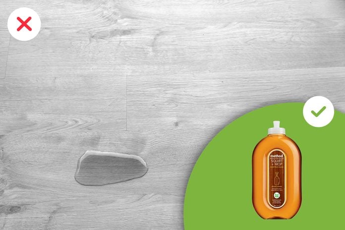 Products you should not use on a wooden floor