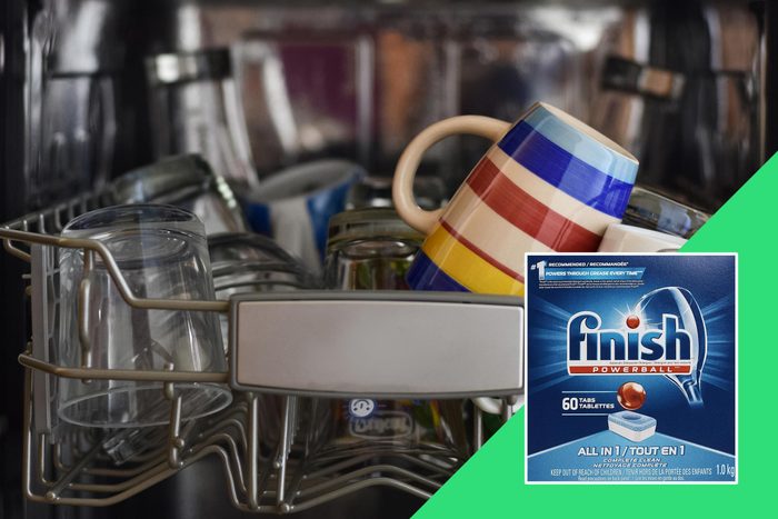 Mugs in the dishwasher