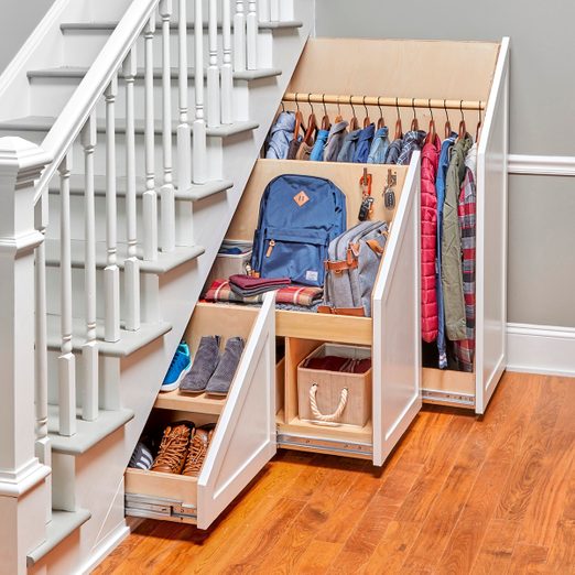 Clever storage ideas for under the stairs