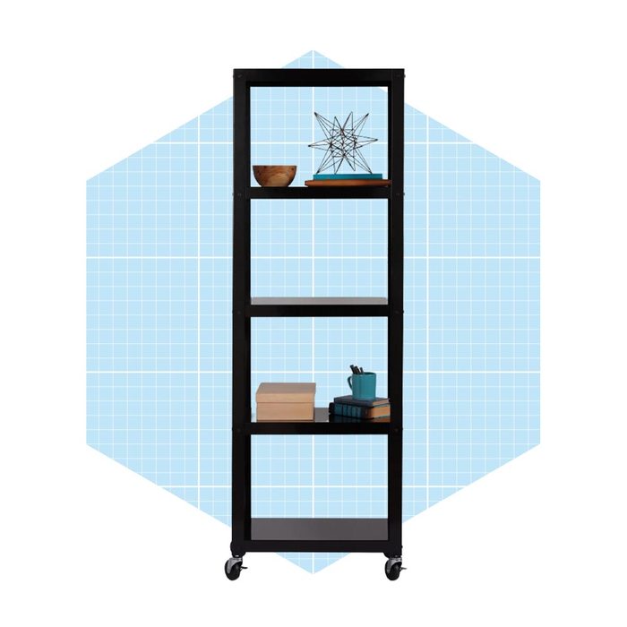 Porch And Den Industrial Bookcase Cart