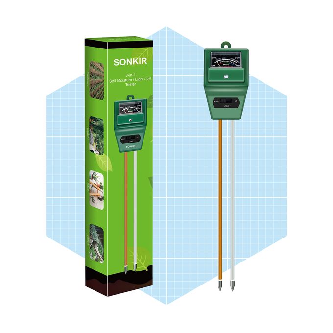 Sonkir Soil Ph Meter, Ms02 3 In 1 Soil Moisture:light:ph Tester Gardening Tool Kits Ecomm Amazon.com