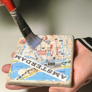 Decoupage Coasters: How to Turn Cheesy Tourist Maps Into Travel Souvenir Gifts