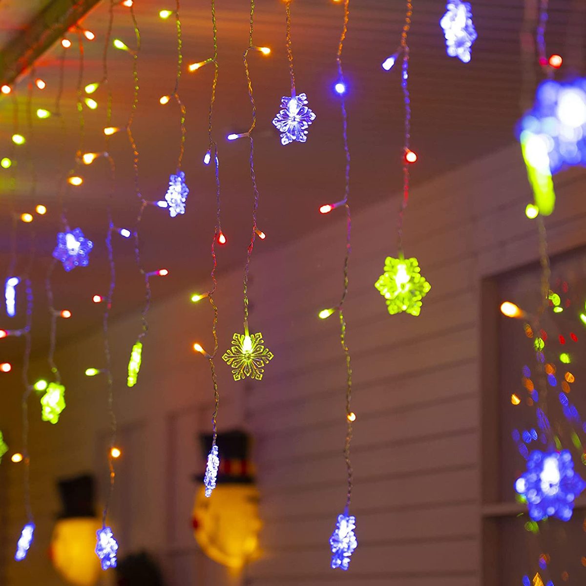 Dazzle Bright Christmas Snowflakes String Lights Ecomm Amazon.com