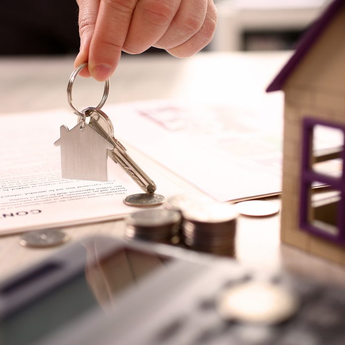 Home Real Estate Property Handover Sale Concept