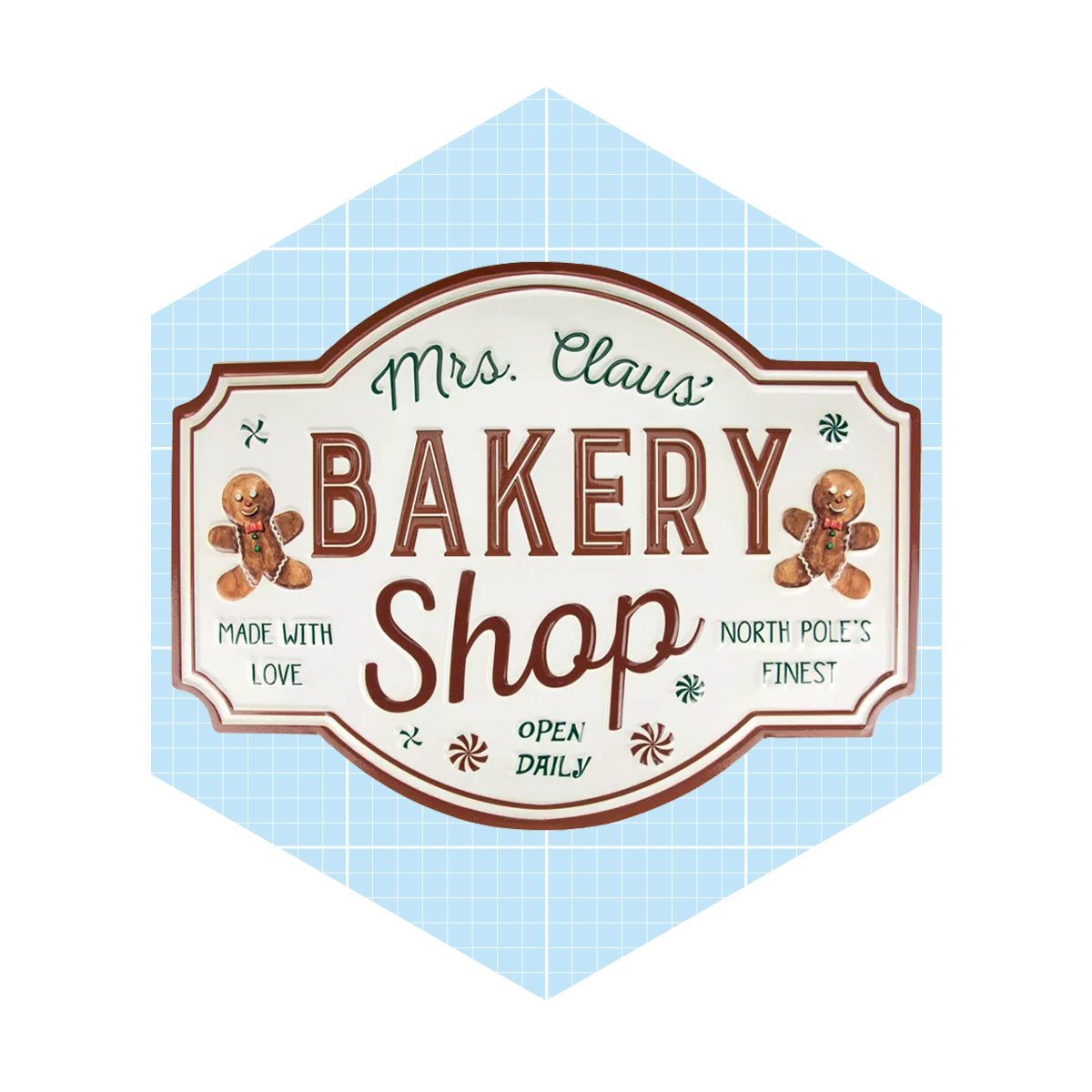 Northlight 18 Mrs. Claus' Bakery Shop Metal Christmas Wall Sign Ecomm Target.com