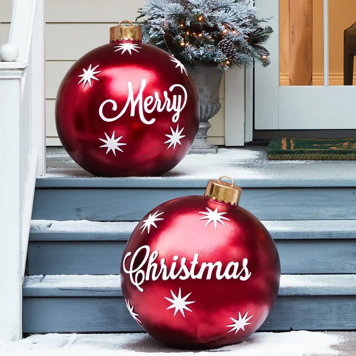 Outdoor Merry Christmas Ornaments Ecomm Balsamhill.com