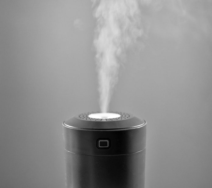 Vapor Coming From Electric Air Humidifier