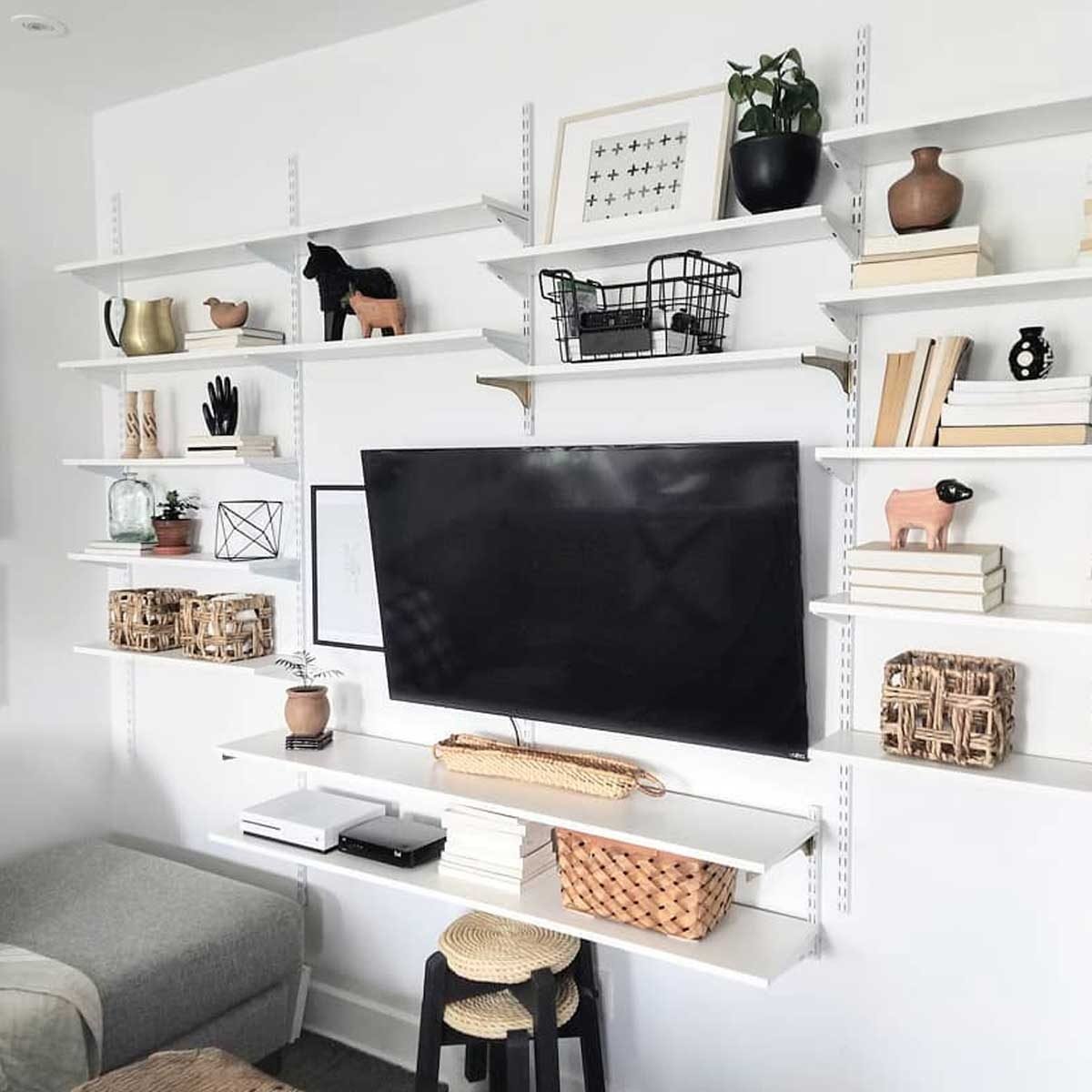 8 Spaces that Make Track Shelving Look Good