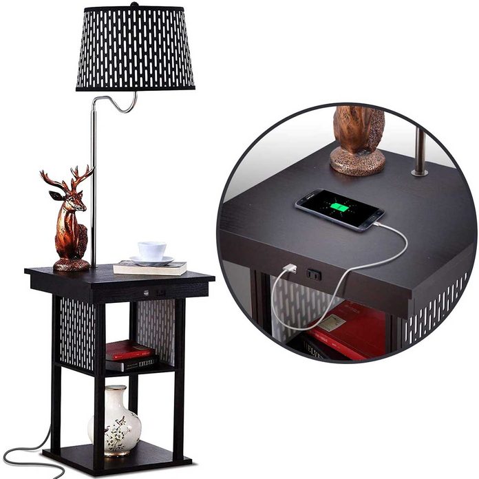 night stand with usb lamp plug in
