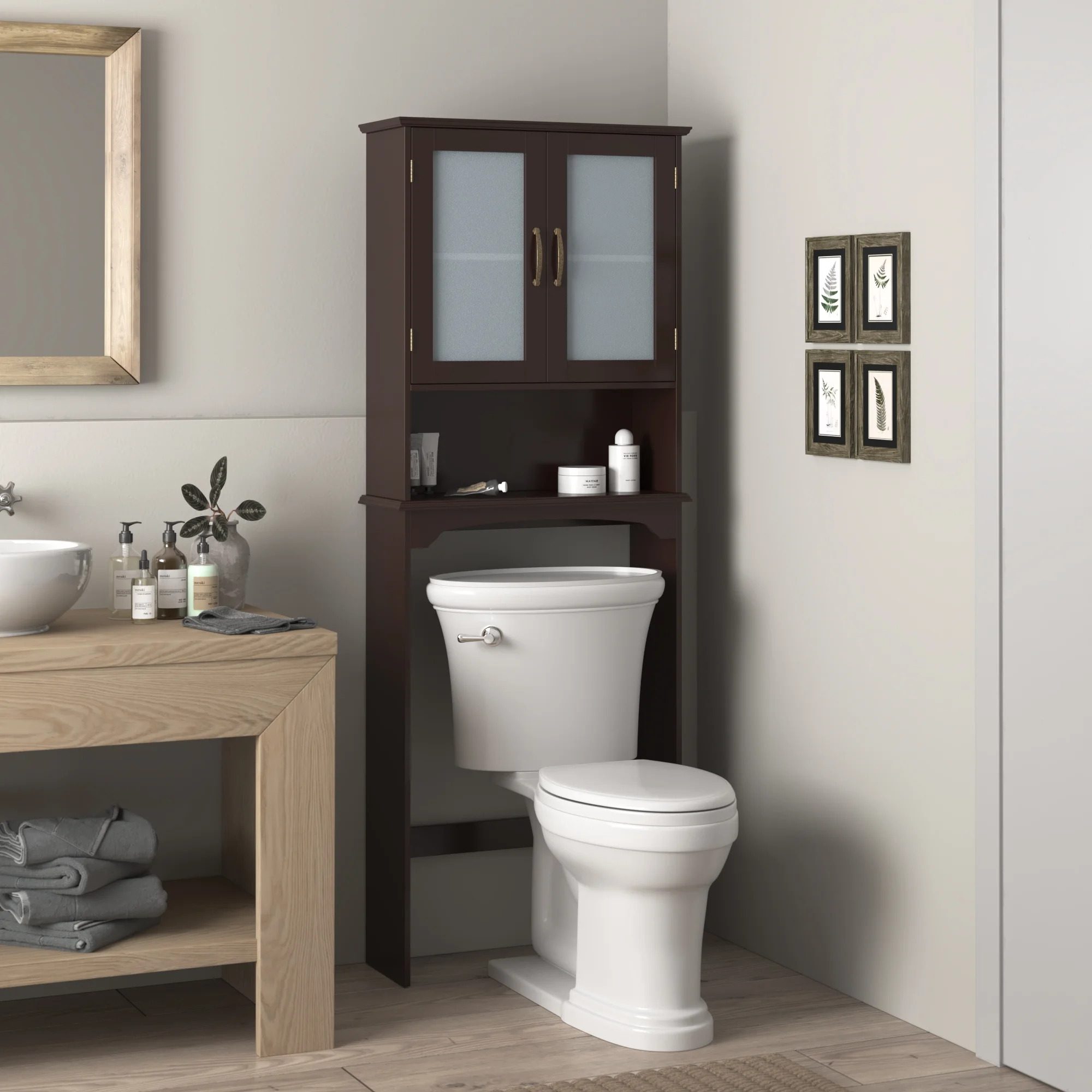 14 Over the Toilet Storage Ideas That Are Actually Chic