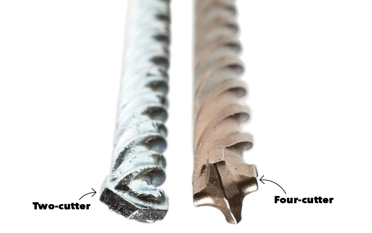 four-cutter bit